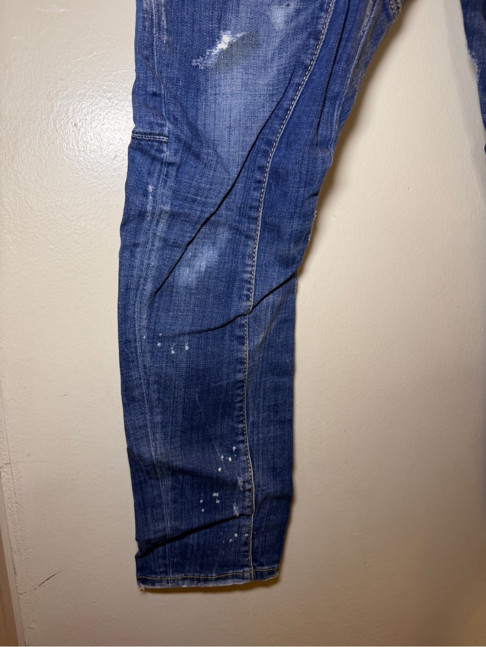 Dsquared2 Men's Slim Distressed Blue Jeans View 3